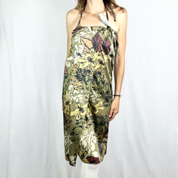 Copy of Hawaiian Tropical Print Soft Tones Adjustable Tote Bag